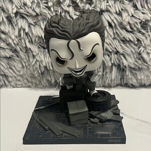 Funko Pop Joker Figure in Gray and Black Out of Box